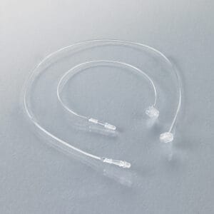 Thin, nylon, locking loops for holding product tags.