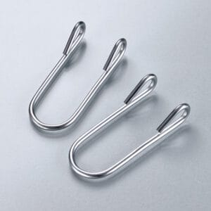 metal squeeze clip with string - hanging hardware - Popco