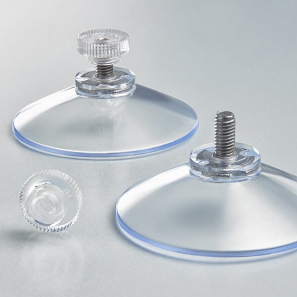 Popco suction cups with screw and plastic nut.