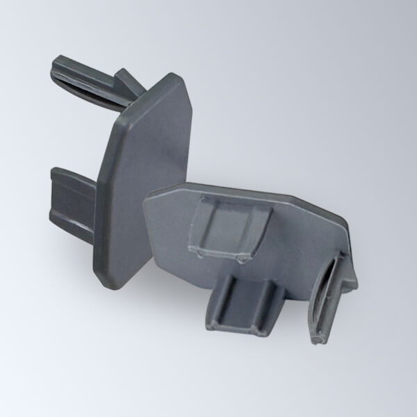 Two new aluminum snap rail kit end caps.