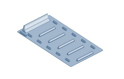 custom vacuum formed trays - 5-row interlocking tray