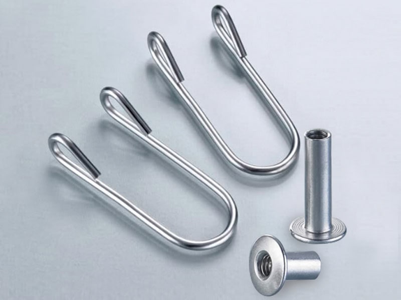 Popco U-loop sign hangers and Chicago Screws.